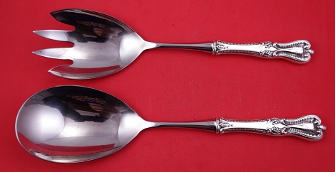 Salad Serving Set w/ stainless 11 1/4